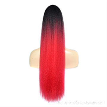 Top Quality Ponytail Holder Chorliss For Kids Natural Color Drawstring Kinky Curly Synthetic High Ponytails Hair Extensions